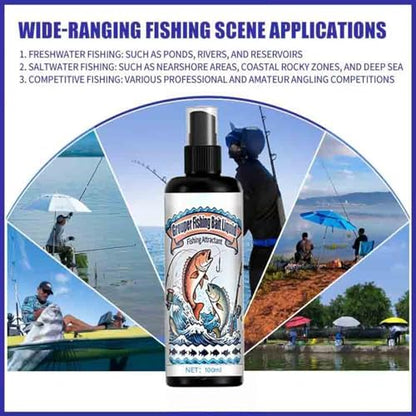 Fish Attractant Angling Spraying Solution 100ml | Bass Fishing Attractant for Bass Catfish Trout Carp Walleye Pike Lake Pond River Reservoir Saltwater