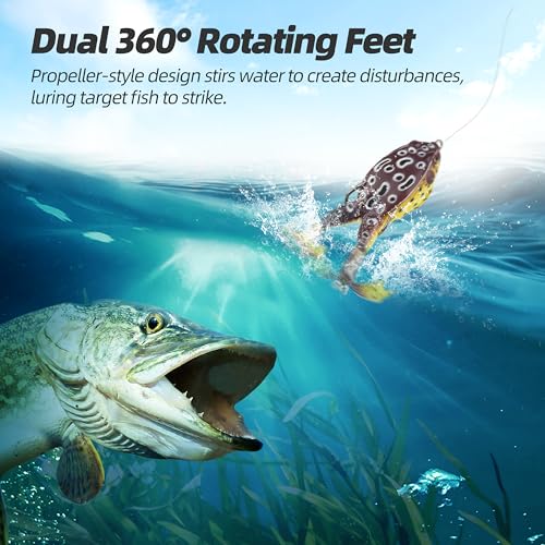 Soft Frog Lures, Topwater Swimbaits for Bass Fishing, Realistic PVC Design, Weedless Hooks, Perfect for Freshwater & Saltwater, Effective Fishing Lures for Pike & Snakehead - style: 5pcs-style F