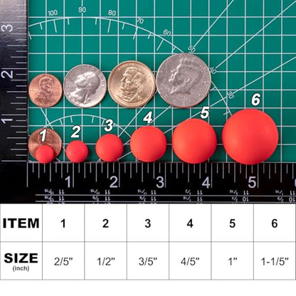 Dr.Fish 30 Pack Fishing Rig Float Pompano Floats Foam Floats for Surf Fishing Live Bait Rig Bottom Rig Walleye Crawler Harness - color: Red, size: 1/2" (12mm)