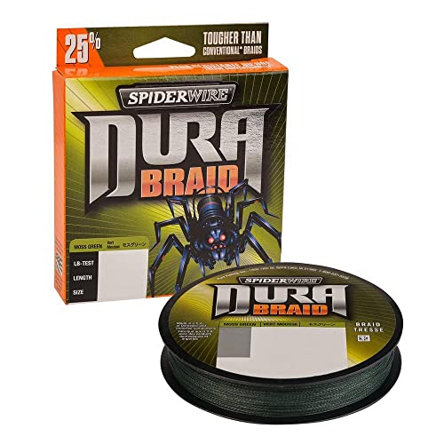 SpiderWire DuraBraid Braid Fishing Line - color: Moss Green, size: 10lb - 500yd