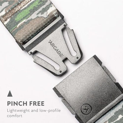 Arcade Belts A2 Adventure Camo Belt for Men and Women, Heavy Duty Stretch, Metal Free Buckle, Unisex - color: Realtree Original