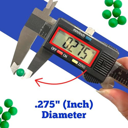 .275" Diameter Green Float Balls | Green Gauge Glass Float Balls for 1/2" Glass | 6 Pack | Boiler Liquid Level Sight Gauge Balls