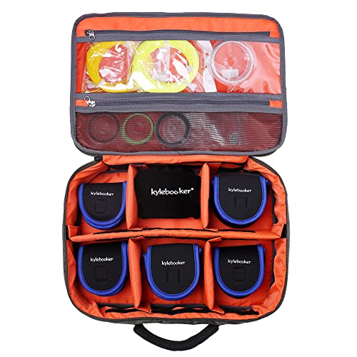 Kylebooker Fishing Reel Case – Travel Storage Bag with Adjustable Compartments for Fly Reels, Spinning Reels, Baitcasting Reel & Fishing Gear - color: Green