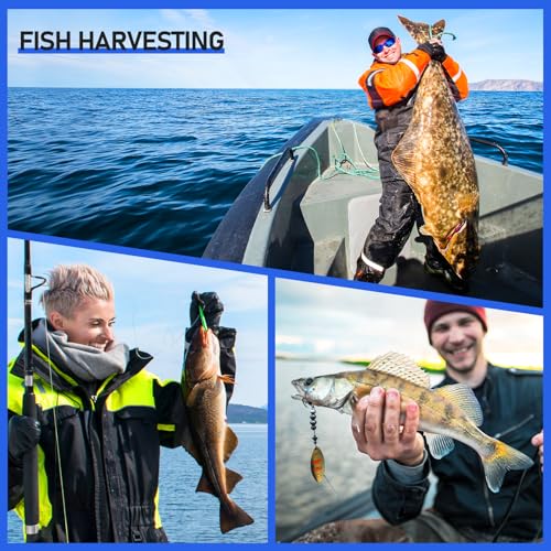 Telescopic Fishing Rod and Reel Combo Kit, 2PACK 6.9FT Carbon Fiber Collapsible Rods, Spinning Reels, Lures and Carrier Bag, Saltwater & Freshwater Travel Fishing Gear for Adults