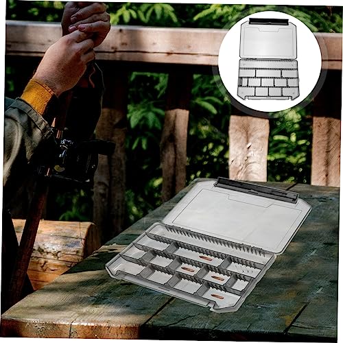 UKCOCO 5pcs Portable Multi Grid Fishing Tackle Organizer Box Compact Storage for Hooks Baits and Accessories for Outdoor Durable and Functional Design