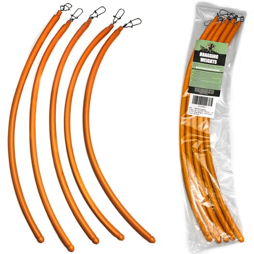 Dragging Weights for Catfishing, Drag Weights No Snag Sinkers for Bottom Bouncing, Trolling, Drifting, Snagless Catfish Sinker Tackle Gear and Equipment - size: A4-6oz-Orange-5PCS