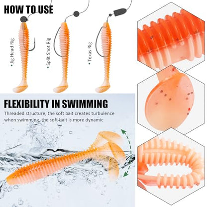186 Pcs Saltwater Grouper Rigs Carolina Rig Surf Fishing Rigs with Egg Sinkers Hooks Soft Baits, Bottom Rig for Catfish Flounder Grouper Halibut Snapper