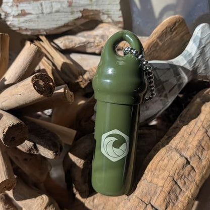 Seahive Floating Keychain (1 pack) with Waterproof Safety Container Boat Key Float - Pontoon, Fishing Accessories key holder - color: Army Green