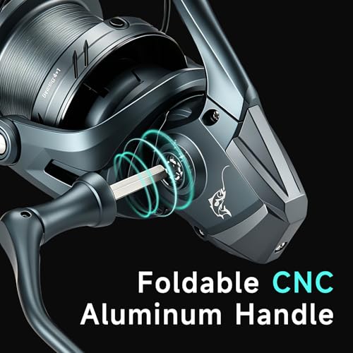 Surf Fishing Reel - 4.3:1/5.2:1 Grea Ratio Spinning Reel,4+1BB Surf Fishing Reels,Max Drag 17.64-55 Lbs Freshiwater and Saltwater Spinning Reels Fishing - color: TB-GTS, size: 10000