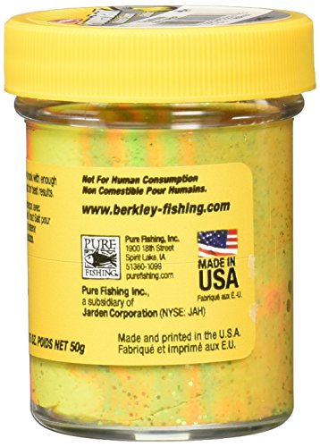Berkley PowerBait Natural Glitter Trout Fishing Dough Bait - color: Rainbow, style: Garlic