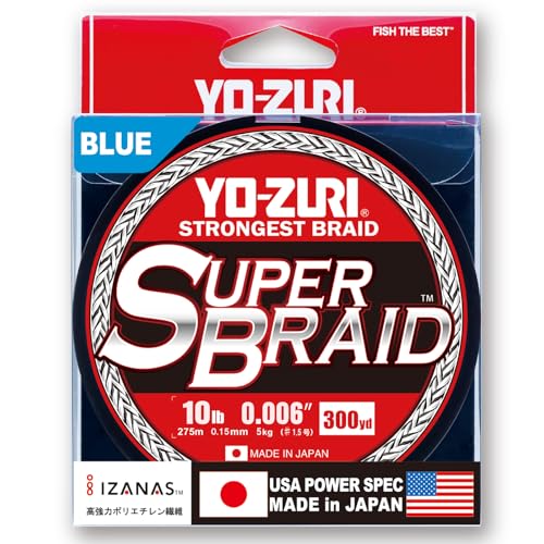 Yo-Zuri Superbraid Fishing Line - color: Blue, size: 300 Yd