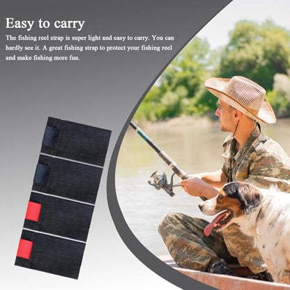 Fishing Spool Belt Fishing Bag for Protection 4X | Wear-resistant Reel Protection Belt Band, Tackle Ties, Outdoor Equipment for Anglers - size: LL