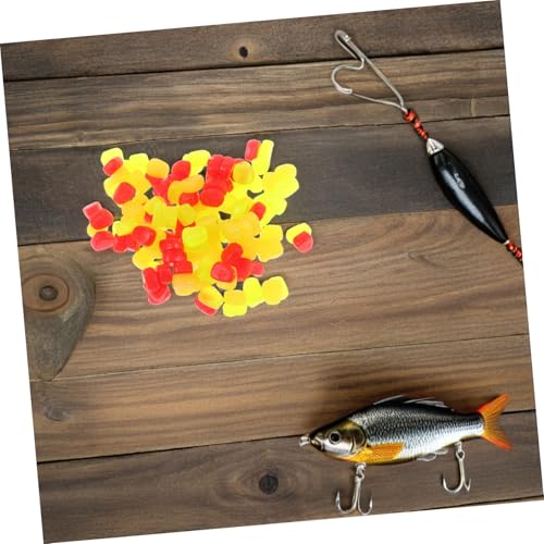 VICASKY 150pcs Floating Silicone Carp Lures Soft Artificial Corn Baits Simulation Fishing Bait for Freshwater Trout and Carp Fishing