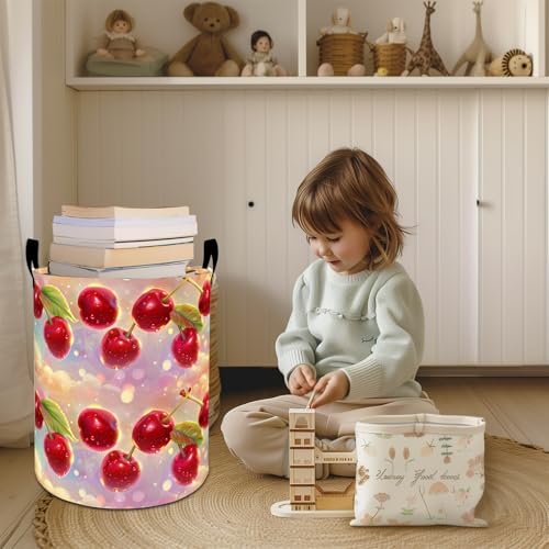 Cactus Laundry Basket Hamper 19.7"x15.8", Succulent Plant Foldable Waterproof Oxford Clothes Storage Bucket for Room Bathroom Bedroom Nursery Decor, Toy Organizer Bins Gifts for Kids Boys Girls - style: Cactus