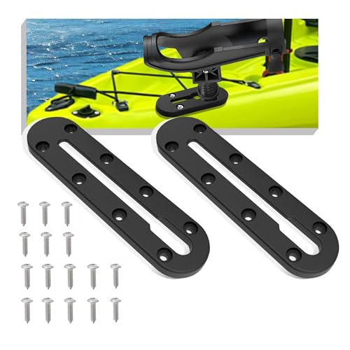 Kayak Track, Kayak Low Profile Track,Kayak Rail, Kayak Accessories Mount Track, Kayak Paddle Holder Kayak Gear Track for Fishing Rod Holde,Fish Finder, Kayak Rod Holder,Anchor Cleats - size: 7 INCH/2 PCS