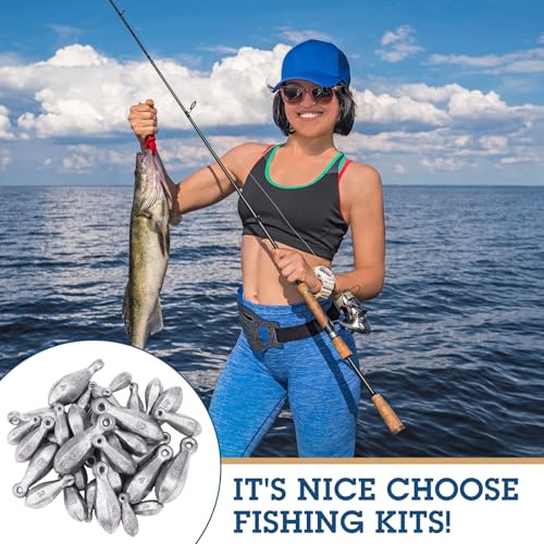 Fishing Weights Sinker Kit Rig Fishing Weight Sinker Weights Bank Sinkers Saltwater Sinkers Bass Casting in - size: 1, 2, 3, 4, 5oz 5 Sizes