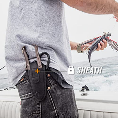 Gerber Gear Magniplier-Salt - Durable,Fishing Pliers with Sheath - Spring-Loaded Pliers for Freshwater & Saltwater Fishing - Premium Fishing Accessory - 7.5"