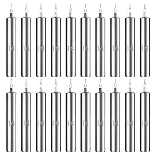 Lead Fishing Weights Sinkers, 1/8 oz, 3/16 oz, 1/4 oz, 3/8 oz, 1/2 oz, 3/4 oz Small Drop Shot Weights with Barrel Swivels for Saltwater Freshwater Fishing Bass Catfish Fishing - size: 1/2oz-20pcs