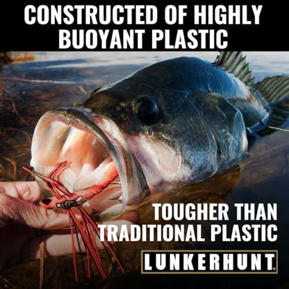 Lunkerhunt Dragonfly Lure | Realistic Topwater Fishing Lures for Bass, Double Skirted Wings, Perfect Trouth and Pike Lure, Weedless Bait