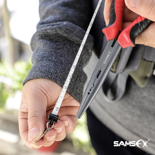 SAMSFX Tape Measure Retractor Fly Fishing Zinger Retractors Carabiner Style Clip on Back Tether Tools Badge Holder (2PCS in Pack)