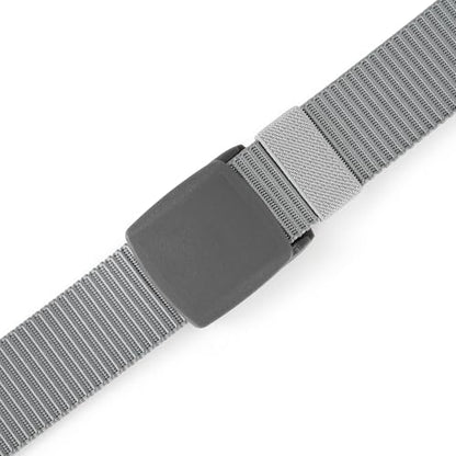 Mile High Life | Nylon Web Belt | Outdoor Military Belt | TSA Safe Buckle Plastic/Metal - color: Gray 510 Buckle