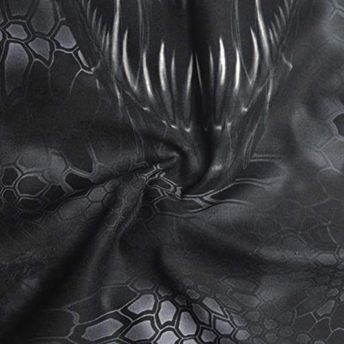 Obacle Bandana Face Mask Neck Gaiter Tube Mask Men Women for Sun Dust Protection - color: White Teeth Black Mask