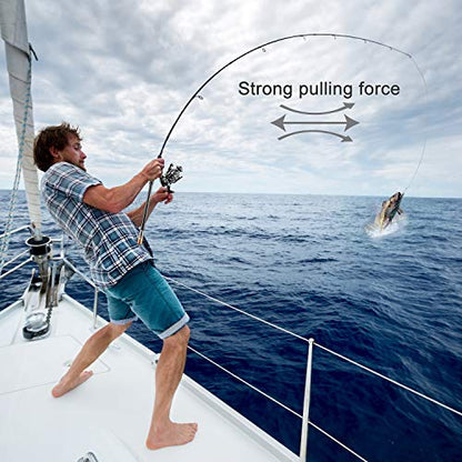 BlueFire Fishing Rod Kit, Carbon Fiber Telescopic Fishing Pole and Reel Combo with Spinning Reel, Line, Lure, Hooks and Carrier Bag, Fishing Gear Set for Beginner Adults Saltwater Freshwater - color: 2.1M