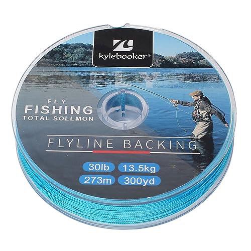 Kylebooker Fly Fishing Dacron Braided Backing Line Abrasion Resistant Trout Fly Line 20lb/30lb - color: Blue, size: 30LB 91m/100yds