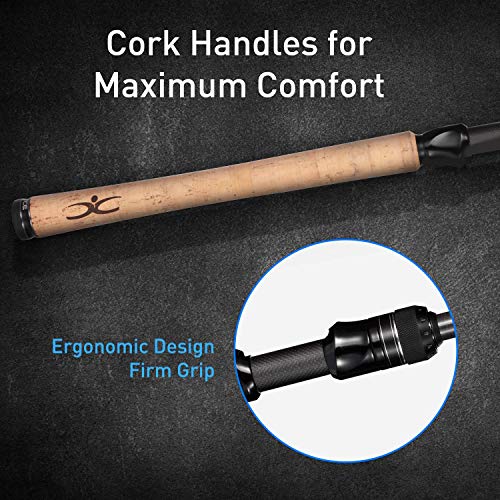 Cadence Essence 2025 Compact Design Spinning Rod 5.6FT | 24-Ton Graphite Lightweight | Stainless Steel SIC Guides | Freshwater & Saltwater | High Sensitivity - style: 6'0"|light|moderate Fast|2 Piece