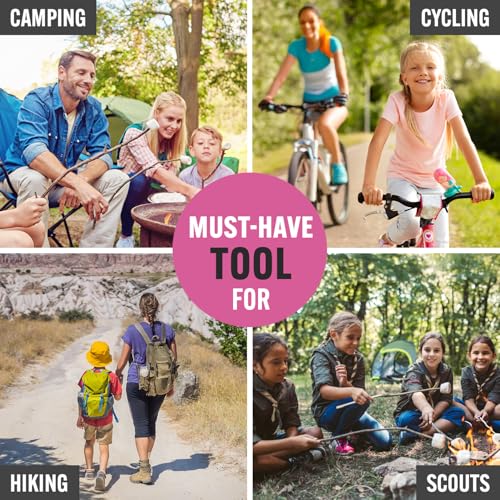Pink Multitool 15-in-1 for Mom, Wife, Daughter, Grandma, Practical EDC Multi Tool Pliers, Pocket Knife with Safety-Locking, Great for Hiking, Camping, Simple Repairs, Car Glove Box - style: Pink Multitool