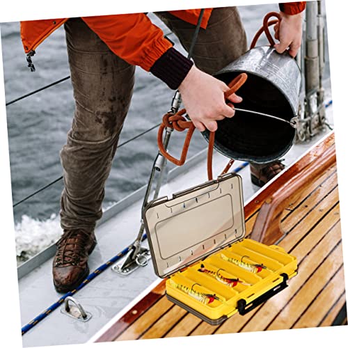 2Pcs Portable Fishing Gear Storage Box Multi Grid Fishing Tackle Organizer for and Hooks Durable Fishing Lure Case for Easy Access and Organization