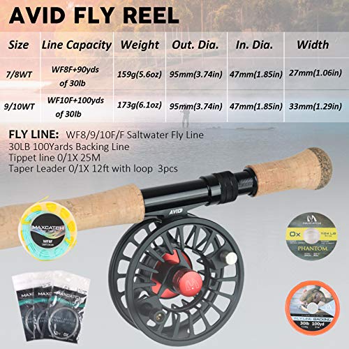 M MAXIMUMCATCH Maxcatch Predator Big Game and Saltwater Fly Fishing Rod: 7'11''/9'/9'2''/10', 4-Piece, 8/9/10/11/12 Weight - size: 9' 9wt 4 pieces, style: Saltwater Predator Fly Fishing Combo