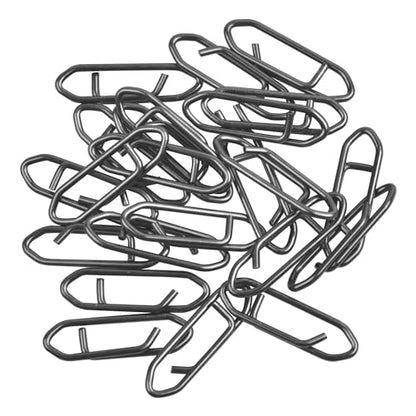 Fishing Snaps Power Clips,50pcs/100pcs Stainless Steel Speed Clip for Fishing Lure Quick Change,Crankbait Popper Lures Quick Snap Connector Tackle Saltwater Freshwater - size: Clips - Large 50pcs