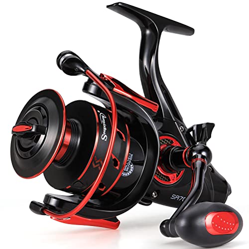 Sougayilang Carp Spinning Reel Carbon Fiber Drag for Fishing Action Bait Feeder Standard Fishing Reel Runner for Freshwater - size: SA6000