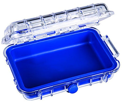 Flambeau Outdoors 302HD HD Tuff Box 300 with Zerust Anti-Corrosion Liner, Dry Box Storage, Small, Blue/Clear - size: Small