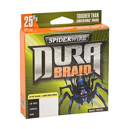 SpiderWire DuraBraid Braid Fishing Line - color: Hi-Vis Yellow, size: 20lb - 300yd