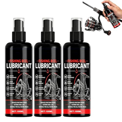 Reel Maintenance Cleaner,Reel Maintenance Cleaner,Fishing Reel Grease and Oil,Fishing Reel Lubricant,Fishing Reel Lube,Compatible with All Reel-Winders - color: 3pcs