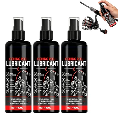 Reel Maintenance Cleaner,Reel Maintenance Cleaner,Fishing Reel Grease and Oil,Fishing Reel Lubricant,Fishing Reel Lube,Compatible with All Reel-Winders - color: 3pcs