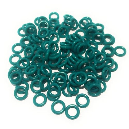 Reaction Tackle Wacky Rig Tool and O-Rings for Soft Plastic Worms, Bass Fishing Wacky Rig and Neko Rig Stick Bait Setup for Largemouth and Smallmouth - color: 125 Watermelon O-rings