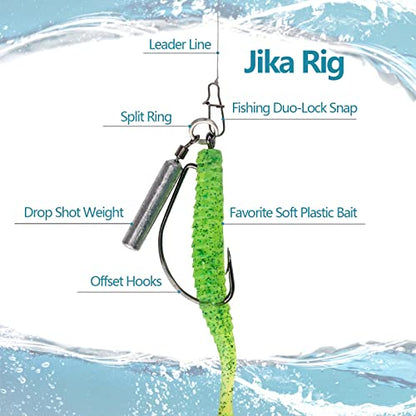 THKFISH Fishing Weights Sinkers Set, 28PCS Fishing Sinker Drop Shot Weights Kit,Drop Shot Rig Wacky Hooks for Saltwater Freshwater Bass Fishing - size: E-28pcs-Slender Shape
