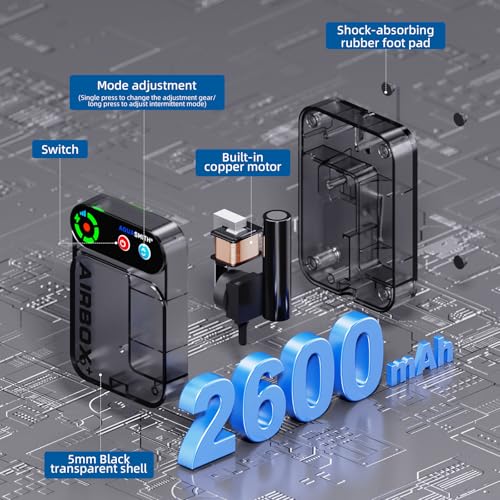 Live Bait Aerator,Ultra-Long Battery Life,Rechargeable Aquarium Air Pump 3w/24GPH(2600mAh Single Hole) IPX4 Magnetic Charging Design,Suitable for Fishing Enthusiasts,with Hose and Stone - size: Medium