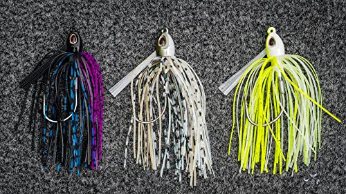 Berkley Swim Fishing Jigs - color: Black/Blue, size: 3/8 oz - 4/0 Hook Size