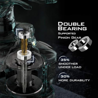 KastKing Speed Demon Elite Fishing Reel, World's Fastest 10.5:1 Gear Ratio/Deadbolt Baitcasting Reel, 10+1 Shielded Stainless Steel BB, CNC Lightweight Aluminum Frame, Available in Skipping Version - color: High Speed- 10.5:1- Right
