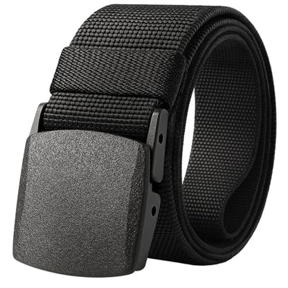 TECEUM Tactical Belt – Heavy-Duty & Quick Release – Military, Work, Rigger, Duty & Utility Belt for Men - color: Buckle 2 - Black, style: Large-for Waist 42"-46" (Length 53")
