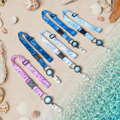 MNGARISTA Cruise Lanyard for Ship Cards,Adjustable Lanyard with Id Holder,Detachable Lanyards for Cruises Ship Cards with Waterproof Id Badge Holders,Cruise Essentials,5 Pack Sea Turtle - color: 5 Pack Sea Turtle