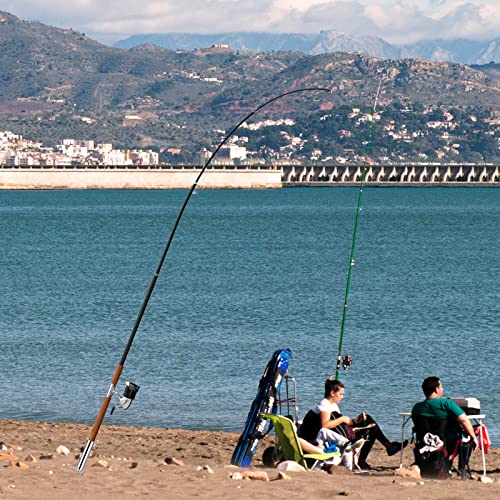 Fishing Pole Holder, In Ground Pole Stabilizer for Fishing Rod, Fishing Rod Holder Ground Support, Sand Spikes Stand for Bank Beach Fishing Umbrella