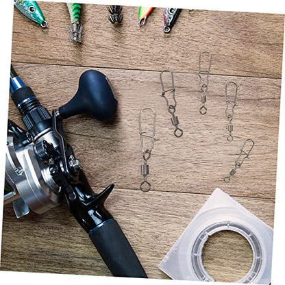 Snap Swivels Connector for Saltwater Freshwater Fishing Durable Tackle Accessories Strong Tensile