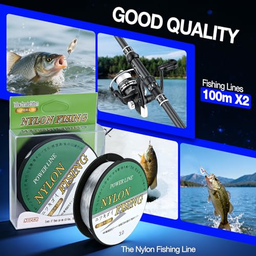 2PCS Telescopic Fishing Rod and Reel Combo Sets, Collapsible Fishing Pole Set with 2 Carbon Fiber Fishing Poles, 13BB Pre‑Spooled Spinning Reels, Saltwater Fishing Rod for Adults and Beginners