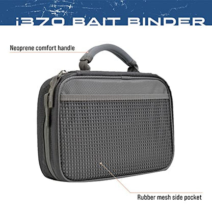 FROGG TOGGS Bait Binder, Fishing Tackle and Bait Storage, Salt Water Resistant Soft Sided Tackle Bag, Black, i370