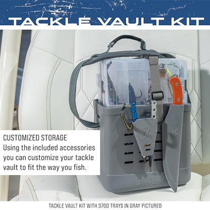 FROGG TOGGS EVA Tackle Vault, Lightweight, Customizable Fishing Tackle Bag - color: Gray, style: 3700 Kit